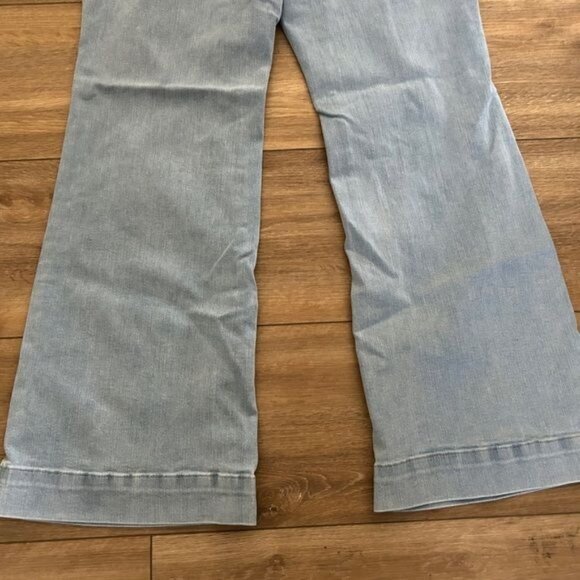 Judy Blue 16W Wide Leg Fit Denim Jeans Braided Waist - Picture 14 of 16